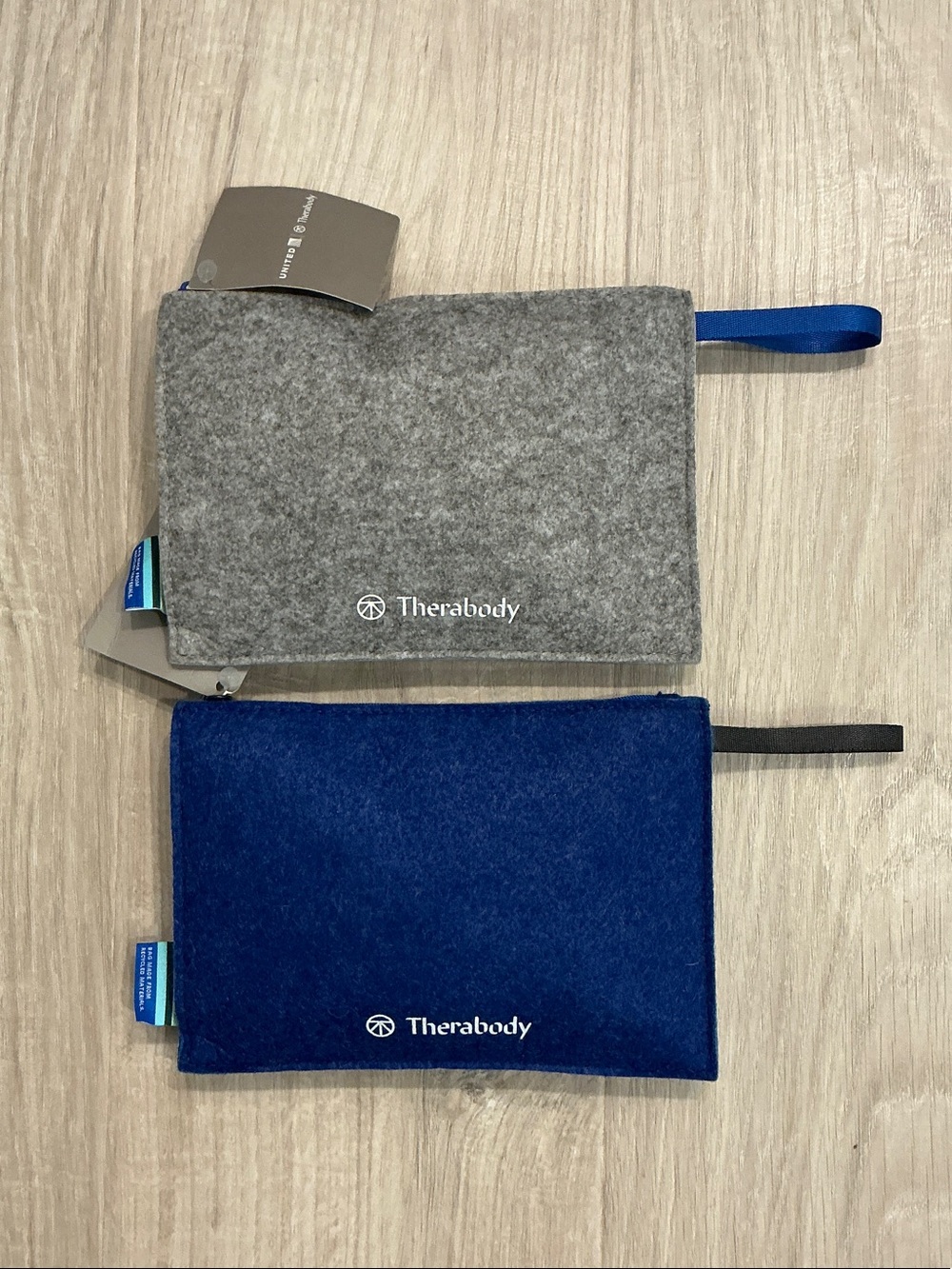NWT Therabody Toiletry Pouches in Gray or Navy